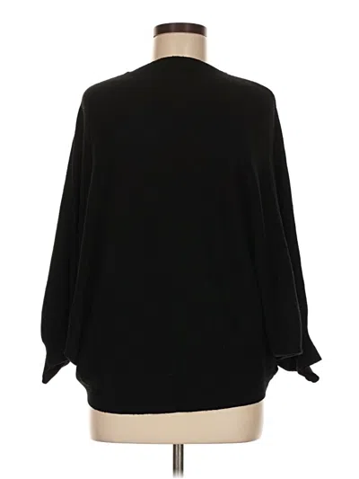 Pre-owned Kld. Signature Cardigan Sweater In Black