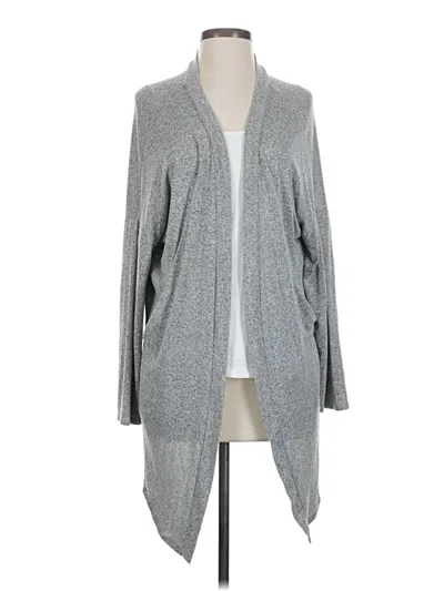 Pre-owned Kld. Signature Cardigan Sweater In Gray