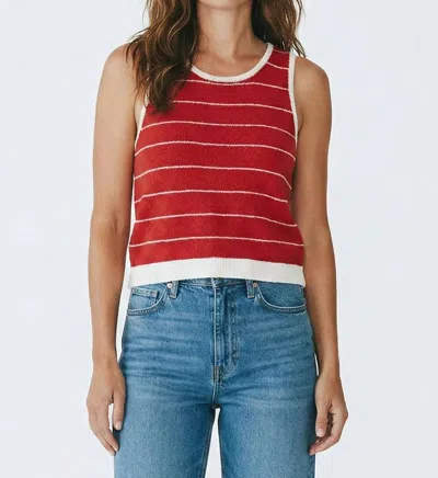 Kld. Signature Coastal Stripe Tank In Red