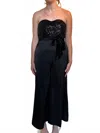 Kld. Signature Greater Grace Off-shoulder Strapless Jumpsuit In Black In Black