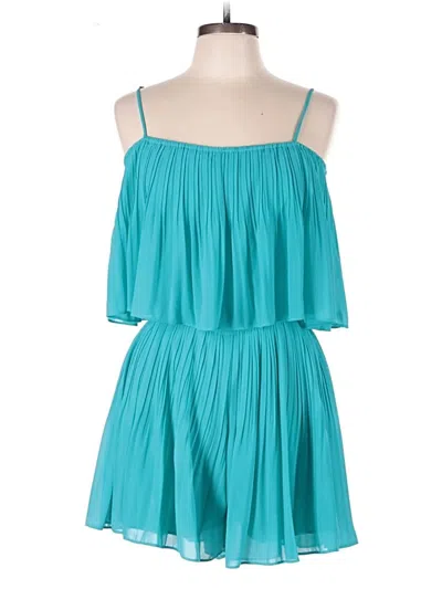 Pre-owned Kld. Signature Romper In Teal