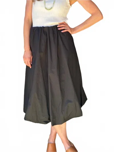Kld. Signature Seek And Find Midi Skirt In Black