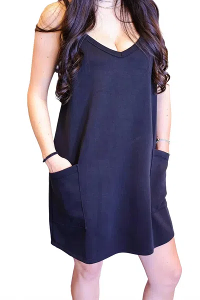 Kld. Signature Tennis Romper In Black In Blue