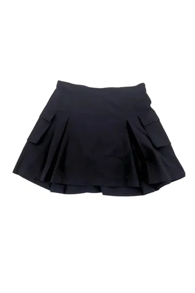Kld. Signature Women's Pleated Details Cargo Skort In Black In Blue