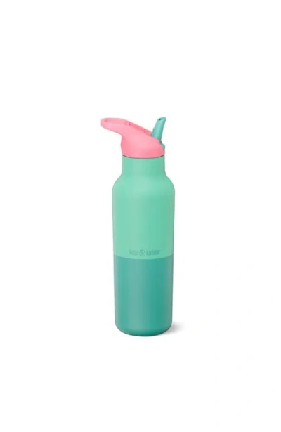 Klean Kanteen 16oz Rise Classic Insulated Water Bottle With Flip Seal Sport Cap And Straw In Bay Kaleidoscope