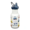 Klean Kanteen 12oz Classic Kid's Sippy Bottle In White