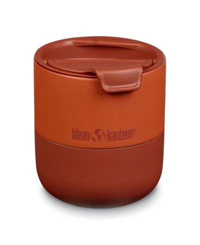Klean Kanteen Insulated 10 Oz. Lowball Stainless Steel Tumbler With Flip Lid In Autumn Glaze