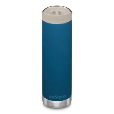 Klean Kanteen Tkwide 12oz (w/ Café Cap) Peach Parfait In Navy Blue