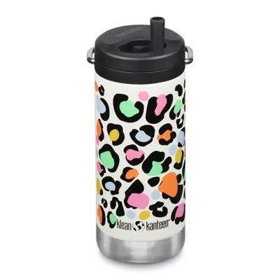 Klean Kanteen Tkwide 12oz (w/ Twist Cap) Leopard Print In White