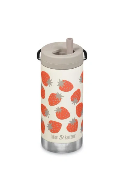 Klean Kanteen Tkwide Insulated Water Bottle With Twist Cap In Strawberries