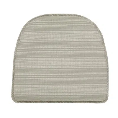 Klear Vu The Gripper Non Slip Chair Cushions, Soft & Comfortable Seat Pads, For Kitchen, Dining Or Office, Bo In Grey
