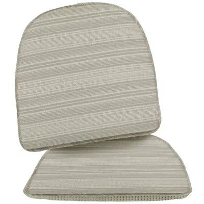 Klear Vu The Gripper Non Slip Chair Cushions, Soft & Comfortable Seat Pads, For Kitchen, Dining Or Office, Bo In Grey
