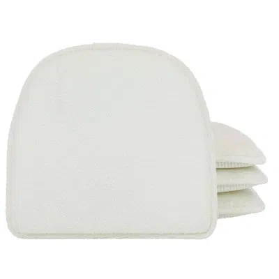 Klear Vu The Gripper Non Slip Chair Cushions, Soft & Comfortable Seat Pads, For Kitchen, Dining Or Office, Fl In White
