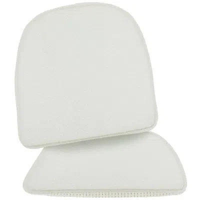 Klear Vu The Gripper Non Slip Chair Cushions, Soft & Comfortable Seat Pads, For Kitchen, Dining Or Office, Fl In White