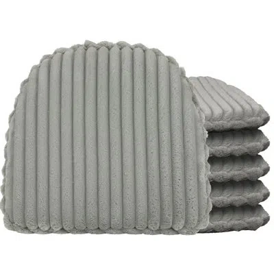 Klear Vu The Gripper Non Slip Chair Cushions, Soft & Comfortable Seat Pads, For Kitchen, Dining Or Office, Lu In Pewter