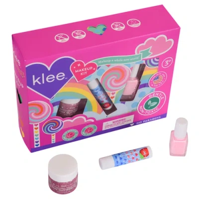 Klee Naturals Spinning Pink- Kids' 3-pc Makeup Kit