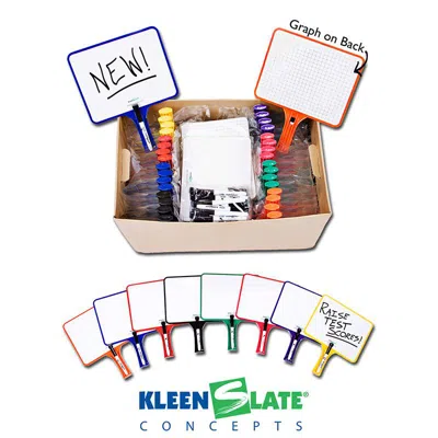 Kleenslate Concepts Rectangular Paddles Double Sided 32 Blank Graph In Multi