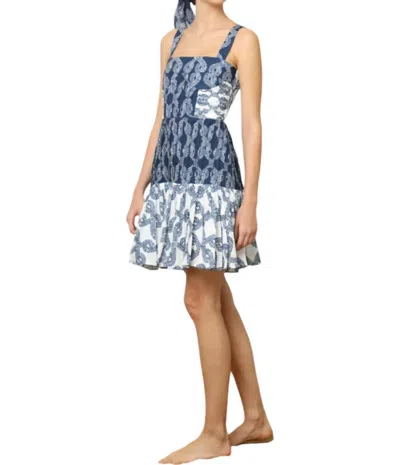 Kleid Aithana Mini Dress In Knots Navy In Multi