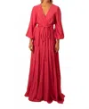 Kleid Eva Maxi Dress In Magenta In Pink