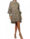 Kleid Fiona Dress In Flower Green In Green