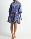 Kleid Fiona Mini Dress In Blue Circles In Multi