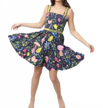 Kleid Juliette Mini Dress In Mutligarden Navy In Blue