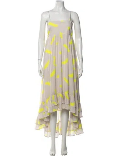 Pre-owned Kleid Printed Long Dress In Neutrals