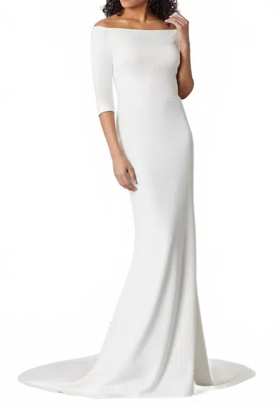 Kleinfeld Bridal Off The Shoulder Wedding Dress In White