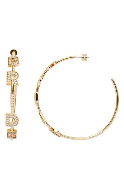 Kleinfeld Bride Squad Crystal Hoop Earrings