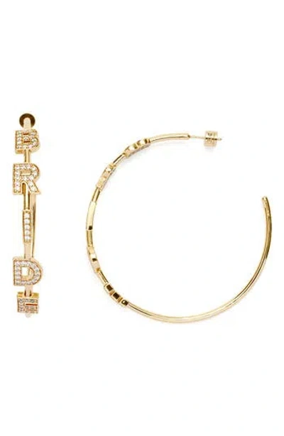 Kleinfeld Crystal Bride Hoop Earrings
