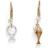Kleinfeld Cubic Zirconia & Faux Pearl Engagement Drop Earrings