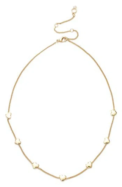 Kleinfeld Heart Station Collar Chain Necklace