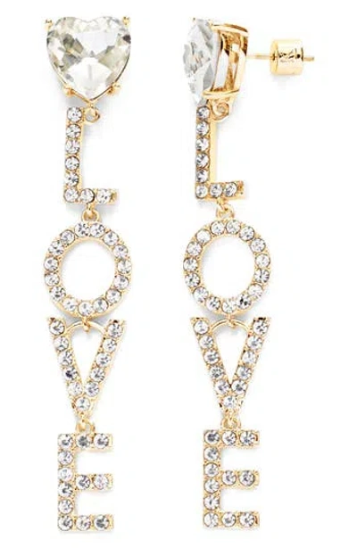 Kleinfeld Love Crystal Drop Earrings