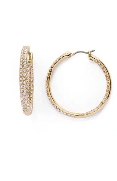 Kleinfeld Pavé Crystal Hoop Earrings