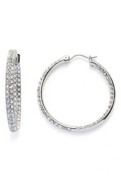 Kleinfeld Pavé Crystal Hoop Earrings