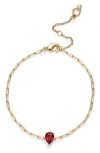 Kleinfeld Teardrop Cubic Zirconia Chain Bracelet