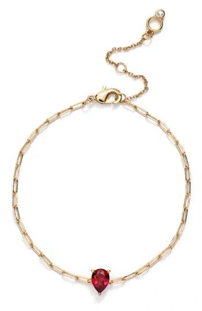Kleinfeld Teardrop Cubic Zirconia Chain Bracelet