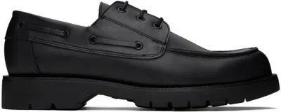 Kleman Black Donato Boat Shoes In Noir