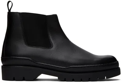 Kleman Black Escadron Chelsea Boots In Noir