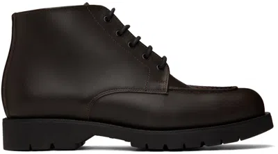 Kleman Brown Oxal Kp Boots In Marron+noir