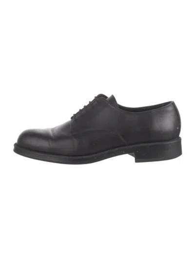 Pre-owned Kleman Leather Oxfords In Black
