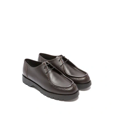 Kleman Padror Leather Derby Shoes In Black