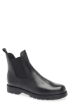 Kleman Tonnant Lugged Plain Toe Chelsea Boot In Black