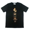 Klements Women's Ancient Hearts T Shirt In Orange/black In Black
