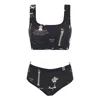 Klements Women's Bikini In Ancient Hearts Black In Black