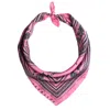 Klements Women's Black Bandana Scarf In Ancient Hearts In Black