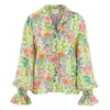 Klements Women's Green Maudie Shirt In Flowers Of The Nile In Green
