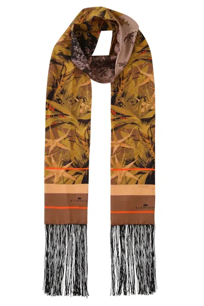 Klements Women's Ivie Tassel Scarf In Cloud Forest In Brown