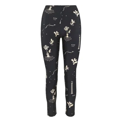 Klements Women's Margate Leggings In Ancient Hearts Black