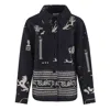 Klements Women's Ottoline Jacket In Ancient Hearts Black In Black